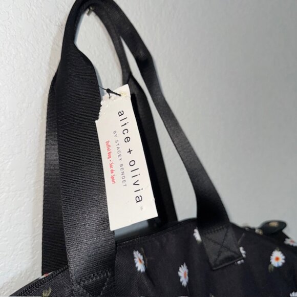 NEW Alice + Olivia Daisy‎ Duffel Bag Travel Shoulder Strap hippie boho Weekend - Picture 6 of 11